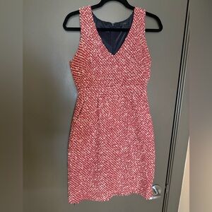 J Crew Pink Tweed Dress Size 0